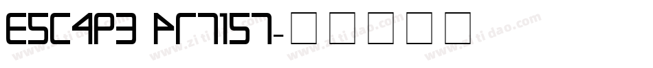 Escape Artist字体转换
